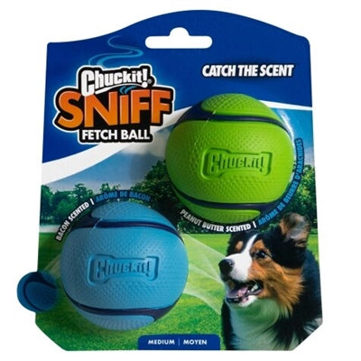 Chuckit Schnüffeln Fetch Ball Combo Erdnussbutter &amp; Speck 6 CM