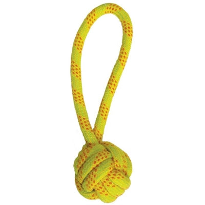 Happy Pet Ropee Ball Tugger Floss Gelb/Orange 26X9X10 CM