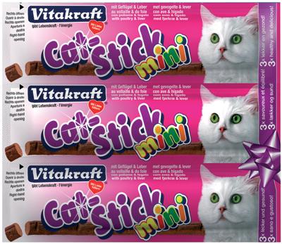 Vitakraft Cat-Stick Mini Geflügel Mit Leber 3 ST