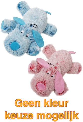 Markenlos Plüschhund Rosa/Blau Sortiert 35 CM