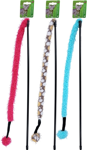 Markenlos Katzenspielzeug Angelrute/Pelzschwanz/Plüschball Sortiert 107X4X4 CM