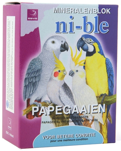 Esve Ni-Ble Mineralien Hahn Block Papagei Rosa 250 GR