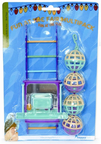 Happy Pet Vogelspielzeug Mp Ball / Leiter / Stange 22X10X4 CM