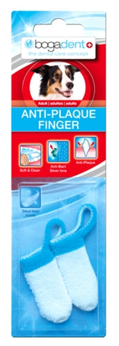 Bogadent Plaque Finger Zahnbürste Erwachsene 2 ST