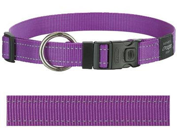 Rogz For Dogs Rogz Für Hunde Holzfäller-Halsband Lila 25 MMX43-73 CM
