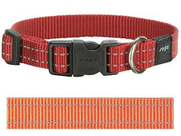 Rogz For Dogs Rogz Für Hunde Schlangenhalsband Orange 16 MMX26-40 CM