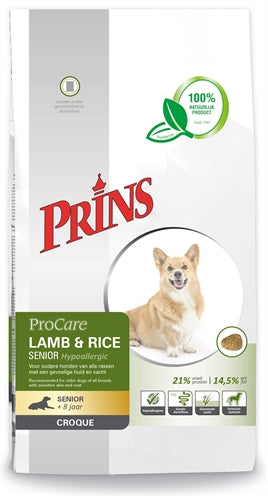 Prins Prince Procare Croque Lamm / Reis Senior Hypoallergen 10 KG