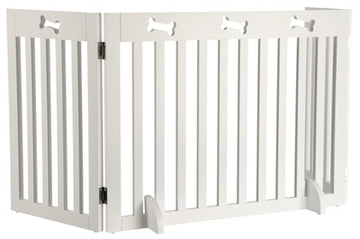 Trixie-Tor Weiss 3 Felder 82-124X61 CM