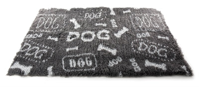 Martin Greasebed Dog Print Grau/Weiss Recycelt 50X75 CM