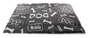Martin Greasebed Dog Print Grau/Weiss Recycelt 50X75 CM