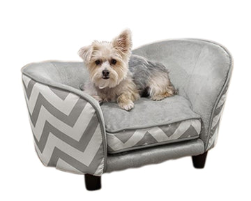 Enchanted Pet Enchanted Hundekorb Sofa Chevron Grau 68X41X38 CM