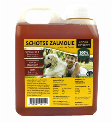 Utopia Schottisches Lachsöl Natürlich 1 LTR