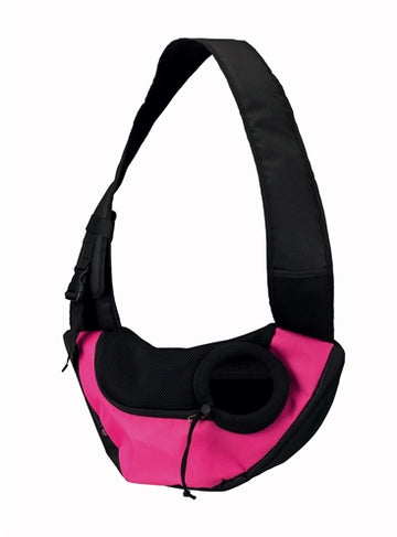 Trixie Belly Carrier Sling Tragetasche Rosa/Schwarz 50X18X25 CM