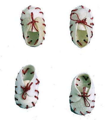 Antos Schuh Weiss Mit Schleife 2 ZOLL 5 CM 50 STÜCK