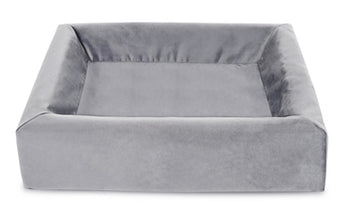 Bia Bed Bia-Bett Königlicher Samt Hundekorbbezug Grau