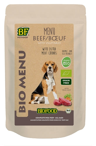 Biofoodbio-Hundefleisch Menü-Beutel 15X150 GR
