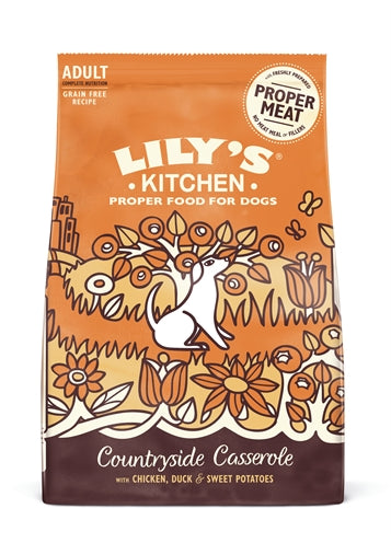 Lily's Kitchen Hund Erwachsene Huhn Ente Landschaft Auflauf