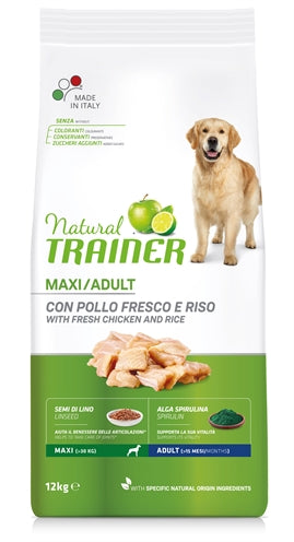 Natural Trainer Dog Maxi Adult Huhn/Reis 12 KG