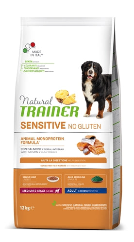 Natural Trainer Sensitive Adult Medium Lachs Glutenfrei 12 KG