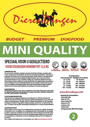 Markenlos Budget Premium Hundefutter Erwachsene Mini Qualität 7 KG