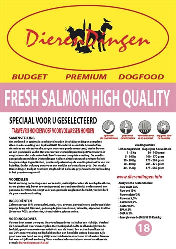Markenlos Budget Premium Hundefutter Frischer Lachs Hohe Qualität 14 KG