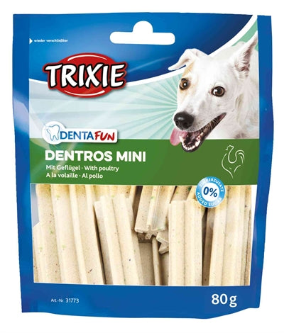 Trixie Denta Fun Dentros Mini Geflügel 80 GR