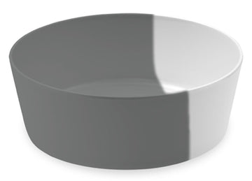 Tarhong Futterschale Hund Dual Melamin Grau/Weiss 12,5XX12,5 4,5 CM 350 ML