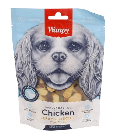 Wanpy Imwanpy Geröstetes Hühnerfleisch / Biskuit-Twists 100 GR
