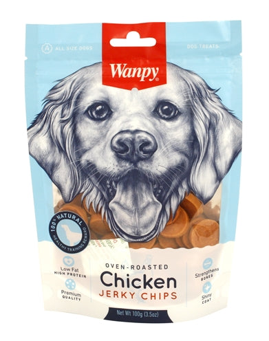 Wanpy Ofengeröstete Hühnerfleisch-Chipswanpy Jerky 100 GR
