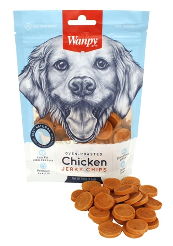 Wanpy Ofengeröstete Hühnerfleisch-Chipswanpy Jerky 100 GR