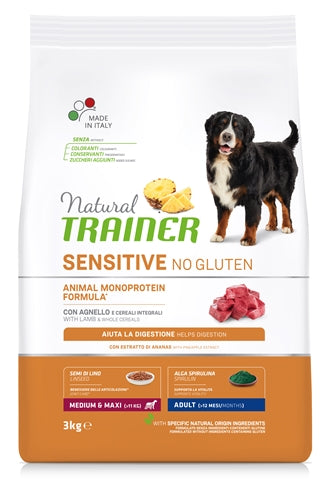 Natural Trainer Hund Erwachsen Medium / Maxi Sensitive Lamm 3 KG