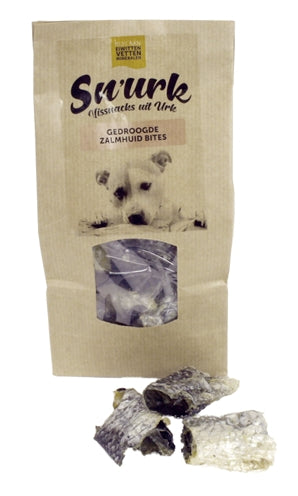 Sn'urk Schnarchen Getrocknete Lachshautbisse 50 GR