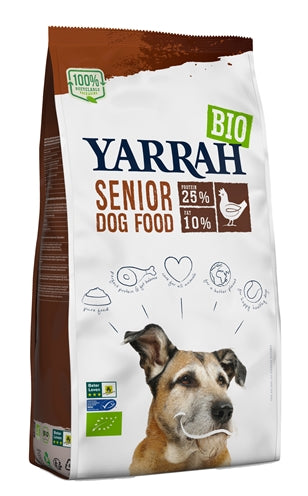 Yarrah Dog Organic Chunks Senior 10 KG