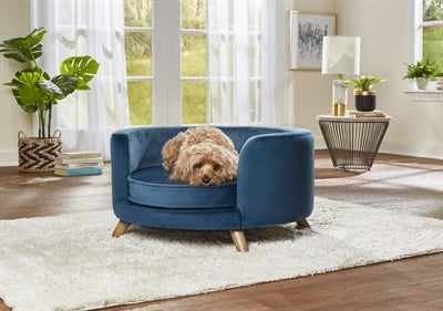 Enchanted Pet Verzauberter Hundekorb / Sofa Rosie Pfauenblau 68,5X68,5X35,5 CM