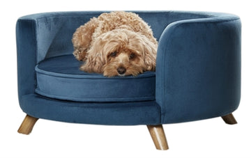 Enchanted Pet Verzauberter Hundekorb / Sofa Rosie Pfauenblau 68,5X68,5X35,5 CM