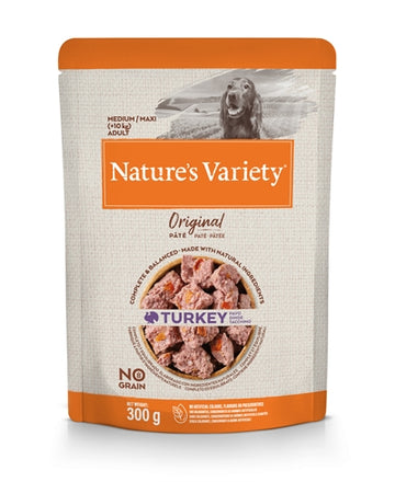 Natures Variety Original Erwachsene Medium / Maxi Pouch Turkey No Grain 300 GR