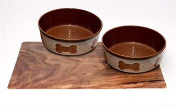 Tarhong Taupe 2Er Set Tröge / Tischsets Oliv 18 CM 1890 ML / 49X29 CM