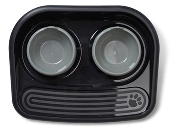 Savic Futterstation Happy Planet Schwarz 45X36X8 CM