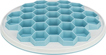Trixie Slowfeeding Platehive Kunststoff / Tpr / Tpe Grau / Blau 30X30 CM