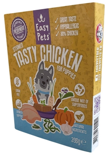 Easypets Gedämpftes, Schmackhaftes Huhn Für Welpen 395 GR
