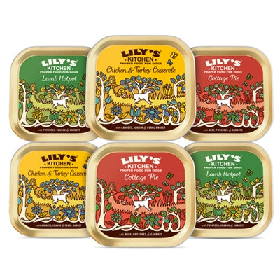 Lily's Kitchen Dog Erwachsene Classic Dinners Tray Multipack 6X150 GR