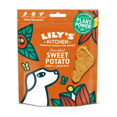 Lily's Kitchen Hund Erwachsene Saftige Süsskartoffel / Jackfruit Jerky 70 GR