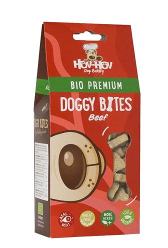 Hov-Hov Bio Premium Doggy Bites Getreidefreies Rindfleisch 100 GR