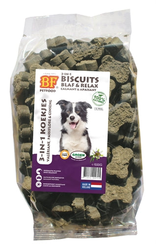 Biofood 3 In 1 Hundekekse Bellen &amp; Entspannen 500 GR