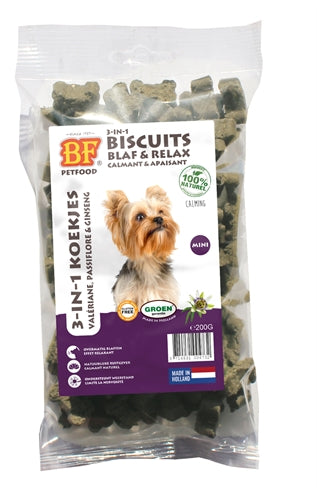 Biofood 3 In 1 Hundekekse Bellen &amp; Entspannen Mini 200 GR