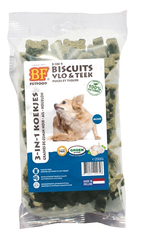 Biofood 3 In 1 Hundekekse Floh &amp; Zecke Mini 200 GR