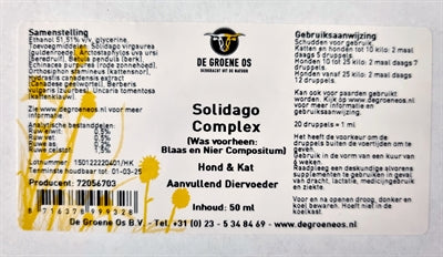 De Groene Os Solidago Complex Hund/Katze 50 ML