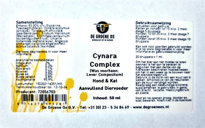 De Groene Os Cynara Complex Hund/Katze 50 ML