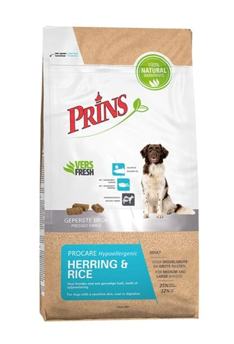 Prins Procare Adult Medium / Large Herring / Rice Hypoallergen 12 KG