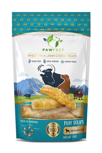 Pawfect Chew Yak Cheese Puff Strips 70 GR